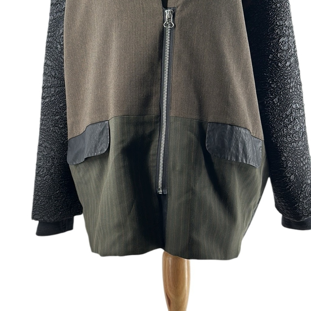 Art point blazer patch work pattern block jacket Vienna avant garde sz M - Picture 10 of 13